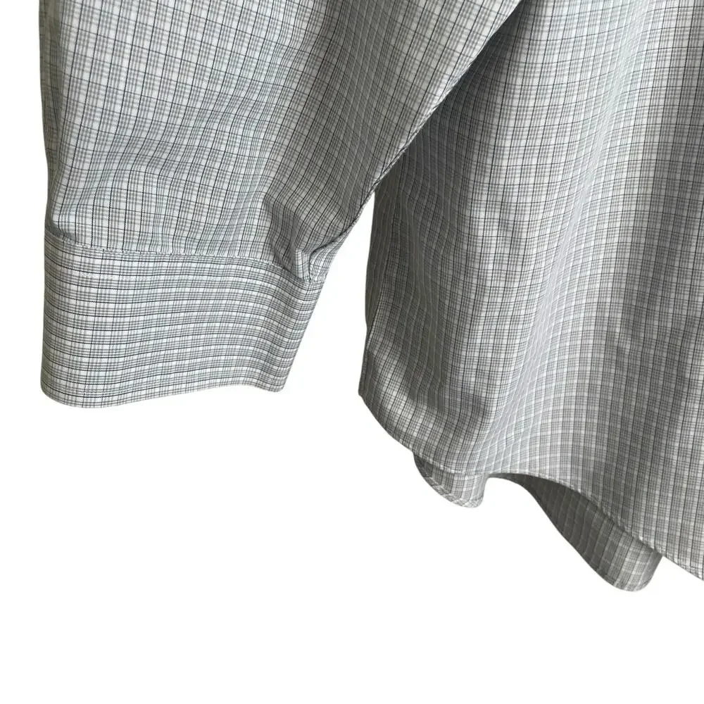 Brooks Brothers Mens‎ Shirt XL Blue Checked Button Up Preppy Travel Officewear